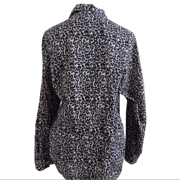 Style & Co Button Down Animal Print Shirt 16W - Picture 4 of 8